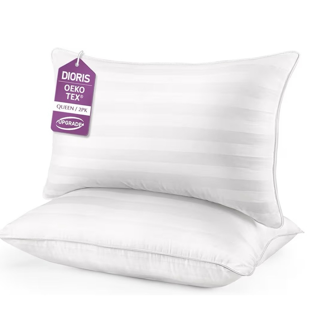 White Microfiber Bed Pillow (brand new)